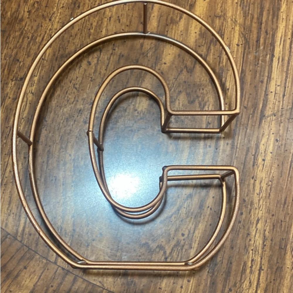 Copper Wire Letter Decor